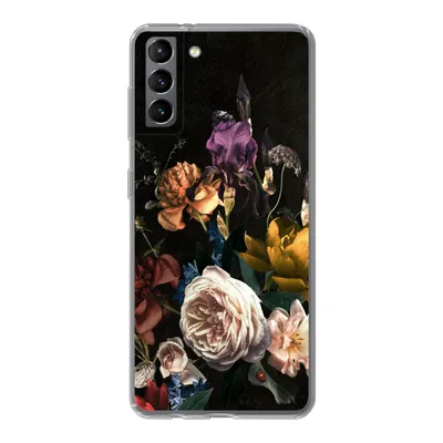Produktbild von MuchoWow® Handyhülle Schutzhülle Hülle für Samsung Galaxy S21 Plus Blumen - Rosen - Muster Silikon Softcase Handy Hülle - Handy-Tasche