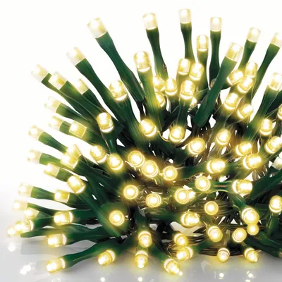 Zdjęcie produktu dla Łańcuch choinkowy LED EMOS, ciepły biały, do wnętrz i na zewnątrz, długość 4 m, IP44 z 40 diodami LED + kabel 5 m i adapter, 8 trybów i funkcja timera 6h, D4AW21