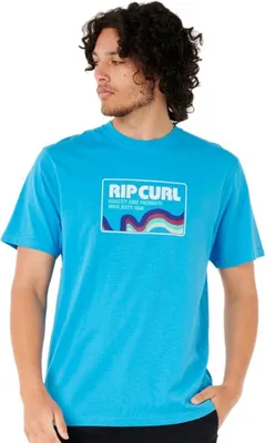 Produktbild von Rip Curl Surf Revival Swirl Kurzarm-t-shirt Blau S Mann Blau S