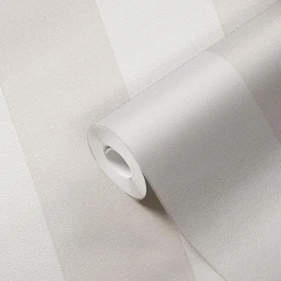 Zdjęcie produktu dla Tapeta flizelinowa w paski kremowo-beżowa w paski 397966 wzór tapety Pure Elegance