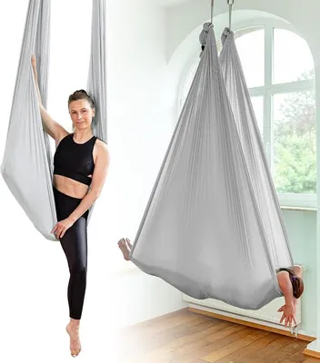 Obrázek produktu pro Houpací síť | Kompletní sada včetně upevnění | Certifikováno | Nylonová tkanina 5 m x 2,6 m