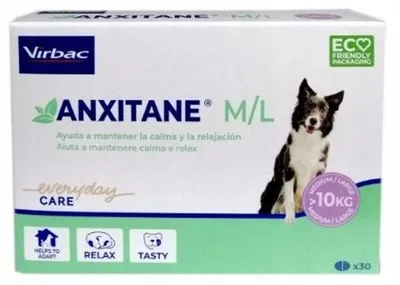 Productafbeelding van VIRBAC ANXITANE M/L - tabletten tegen stress voor honden (30 tabletten)
