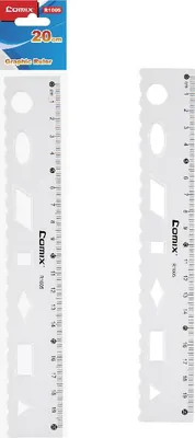 Immagine prodotto di Righello 20 cm con forme trasparenti R1005