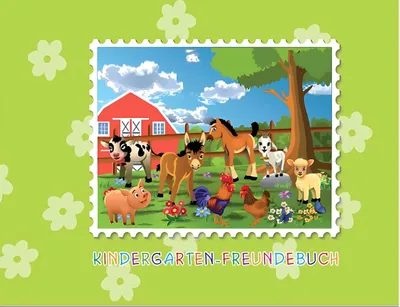 Produktbild von Rheita Freundebuch "Kindergarten", A5, vorgedruckt, 36 Blatt, 80g/m131