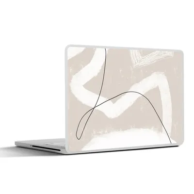 Produktbild von MuchoWow® Laptop Aufkleber Sticker Cover Linie - Abstrakt - Design 36.5x27.5 cm - Laptop-Sticker