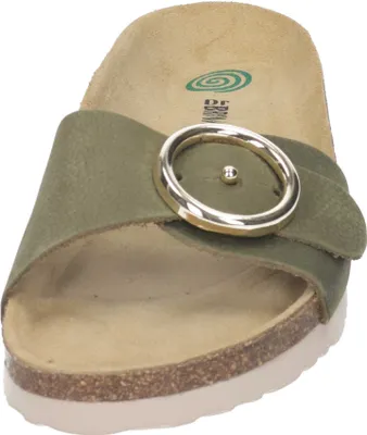 Produktbild von Dr. Brinkmann Damen Clogs Pantoletten Schnalle Riemen 700171, Größe:39 EU, Farbe:Grün