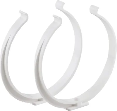 Productafbeelding van 125 mm klemmen voor ventilatieslang, 2 stuks kunststof klemmen