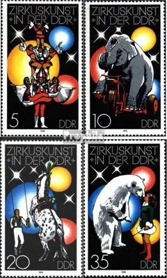 Produktbild von Briefmarken DDR 1978 Mi 2364-2367 (kompl.Ausgabe) postfrisch Zirkuskunst in der DDR (I)