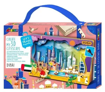 Obrázok produktu pre Drewniane puzzle 3D - pejzaż miejski Dubaju