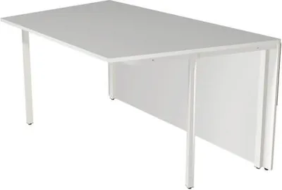 Produktbild von Anbau-Theke Atlantis 3 Tisch 1-seitig schräg 135x82x75cm weiß/grafit