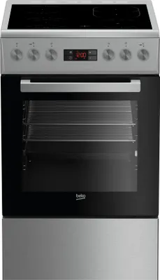 Produktbild von Beko FSM57320DXT, Freistehender Herd, Edelstahl, Drehregler, Berührung, Vorderseite, Elektronisch, LED