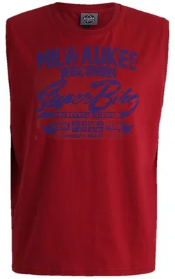 Produktbild von Übergrößen Tanktop Milwaukee blau AHORN SPORTSWEAR Dark Red 10XL