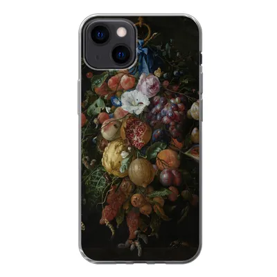 Produktbild von MuchoWow® Handyhülle Schutzhülle Hülle für iPhone 13 Früchte und Blumen - Gemälde von Jan Davidsz. de Heem Silikon Softcase Handy Hülle - Karteninhaber