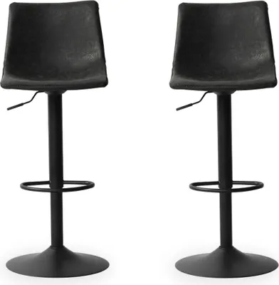 Produktbild von Stozy Barhocker Fara Schwarz - 2 Stück
