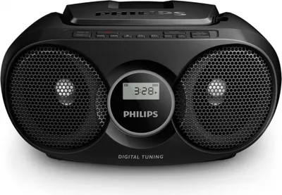 Obrázok produktu pre Philips AZ215B/12, Digitálny, FM, CD, CD-R, CD-RW, Rýchly posun vpred, rýchly posun vzad, Next, Predchádzajúce, Opakovanie, Náhodný výber, 3 W, Čierna