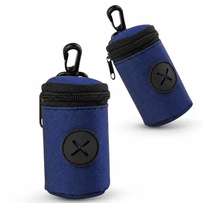 Produktbild von Hundekotbeutelspender 2er Set, Kotbeutelhalter Hund aus Mesh, tragbarer Beutelhalter für Hundeleine, Gassi Zubehör für Spaziergänge