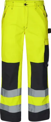 Produktbild von F. Engel Safety+ EN ISO 20471 Multinorm Hose, Gelb/Schwarz, Gr. 102