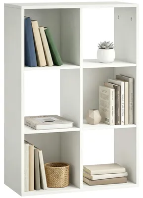 Produktbild von Bücherregal Standregal mit 3 Ebenen Schmal Regal mit Kippschutz Aufbewahrungsregal für Wohnzimmer Schlafzimmer Büro Weiß