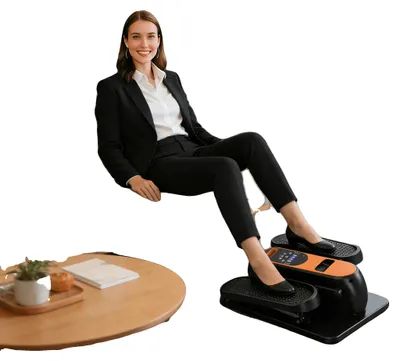 Image de Stepper elliptique, en acier et plastique résistants, 61 x 46 x 30 cm, résistance réglable, capacité de charge maximale de 113 kg, pédales antidérapantes