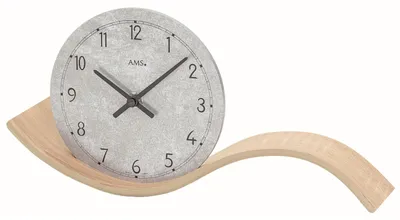 Produktbild von AMS T1314 Tischuhr mit Quarzwerk und Holzgehäuse