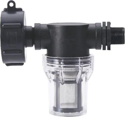 Image de Réservoir d'eau de pluie avec filtre et adaptateur – capacité de 1 000 litres, facile à installer et écologique, pour tuyau d'arrosage