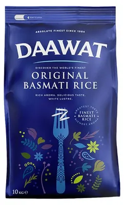 Zdjęcie produktu dla Ryż basmati Daawat Original 10 kg – długoziarnisty sypki aromatyczny