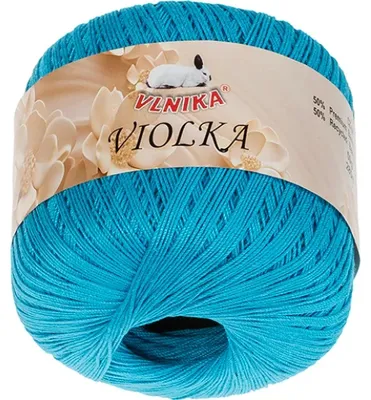Zdjęcie produktu dla Przędza Violka – 50 g / 285 m – niebieska