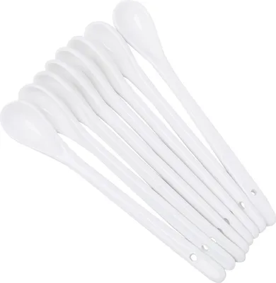 Produktbild von 8-teilige Set Porzellanlöffel für Tee, Kaffee, Desserts und mehr
