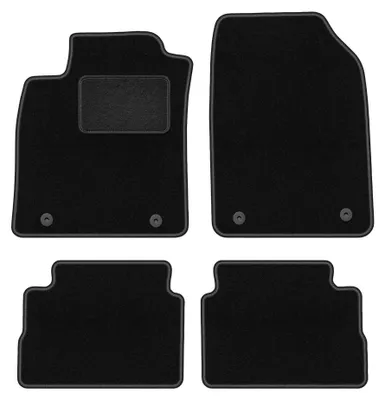 Productafbeelding van Velours automatten voor Opel Vectra C 2002-2008 (liftback/hatchback/sedan) – 4-delig, zwart, op maat – Wielganizator LUX