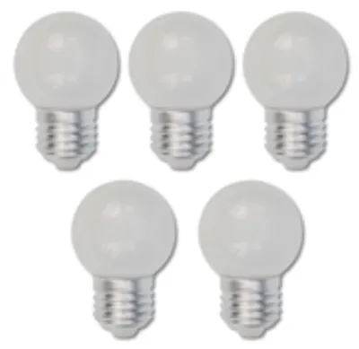 Produktbild von 7364 LED Tropfen Lampe 1 Watt kaltweiß Sockel E-27 matt 5-er SET