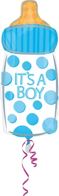 Produktbild von Folienballon Baby-Fläschen it´s a boy 58cm