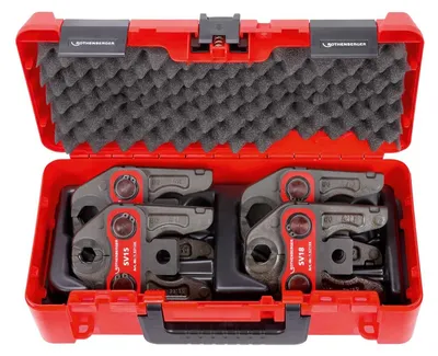 Zdjęcie produktu dla Rothenberger SV15-18-22-28mm, 190 mm, 390 mm, 120 mm, 8,7 kg, 9,1 kg, Szczęka prasująca