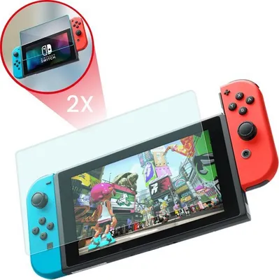Produktbild von 2BEFUN Displayschutzfolie 2er-Set für Nintendo Switch OLED – Panzerglas