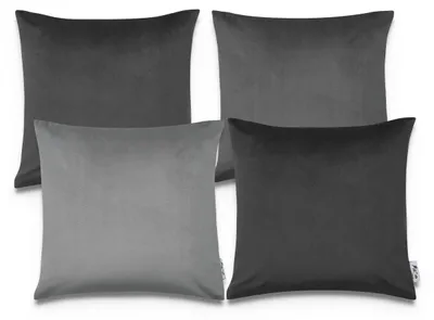 Produktbild von Samt Kissenbezug 4er Set Kissenbezüge Deko Wohnzimmer Kissenhülle Sofa