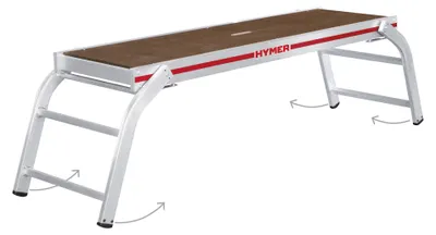 Produktbild von Hymer Montageplattform Arbeitsplattform mit verschraubten Leiternfüßen