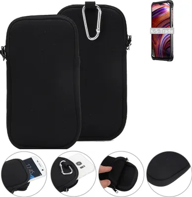 Produktbild von K-S-Trade Neopren-Hülle Handyhülle kompatibel mit Ulefone Power Armor 14 Schutzhülle Neoprenhülle Sleeve Schutz-Hülle Gürtel Tasche Case Holster