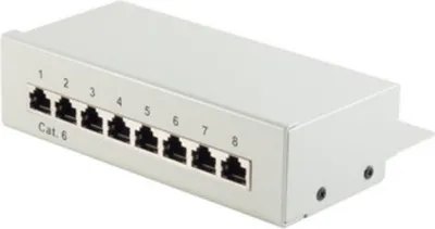 Produktbild von S/CONN 75060, RJ-45, Cat6, Grau, Metall, 160 mm, 45 mm