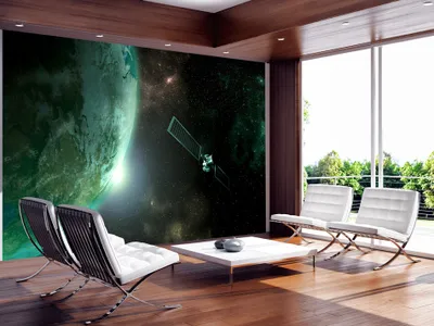 Produktbild von Vlies Fototapete 400x280 cm Tapeten Wandtapete XXL Planet Kosmos n-B-0007-a-b