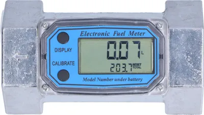 Obrázek produktu pro Elektronický digitální turbínový průtokoměr pro paliva, kapaliny, vodu, plyny a olej, 2 palce, 2,3 V šC 3,3 V, LLW šC 50
