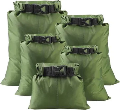 Produktbild von Famanu Drybags Wasserfeste Taschen - 1,5 L/2,5 L/3,5 L/4,5 L/6 L - Legergreen