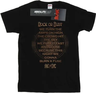 Produktbild von AC/DC - "Rock Or Bust" T-Shirt für Herren BI7076 (XL) (Schwarz)