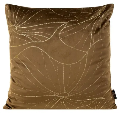 Produktbild von EUROFIRANY | Kissenbezug - 45x45 cm - Braun - Velours