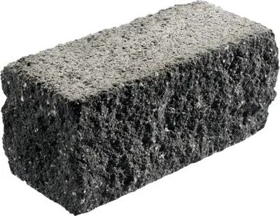 Produktbild von Mauerstein Natura basalt-schwarz 35 cm x 15 cm x 16 cm