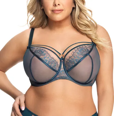 Produktbild von Gorsenia Damen Soft BH Softschale Bügel große Größen K496 Paradise , grün, 75E