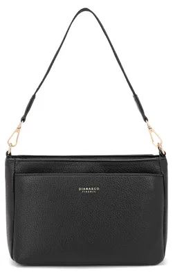 Image de Diana&Co Sac à Épaule Convertible en Sac à Dos Noir Vegan Leather Black B UNICA 24x17x8 cm 807-1PT-BLACK