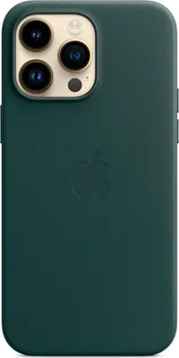 Image de Apple Etui en cuir pour iPhone 14 Pro Max gn avec MagSafe - vert forêt - Apple MPPN3ZM/A - (Accessoires pour smartphone / Rangement / Protection)