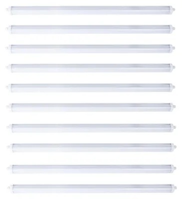 Produktbild von 10er Set LED Wannenleuchte, weiß, IP65, neutralweiß, L 150 cm