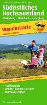 Image de Carte de randonnée du sud-est du Haut-Sauerland, Winterberg - Medebach - Hallenberg
