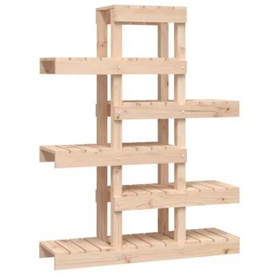Zdjęcie produktu dla vidaXL Stojak na rośliny 85x25x109,5 cm lite drewno sosnowe