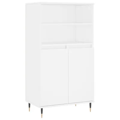 Obrázok produktu pre Vysoká skrinka biela 60x36x110 cm spracované drevo